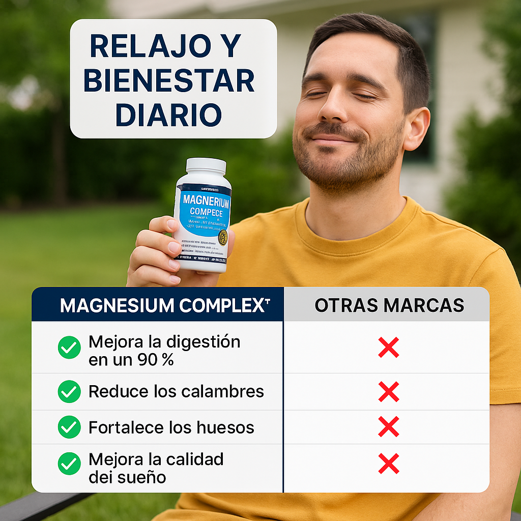 🌿 MAGNESIUM COMPLEX™ - SUPLEMENTO ALIMENTICIO ESENCIAL #1 EN EL MERCADO