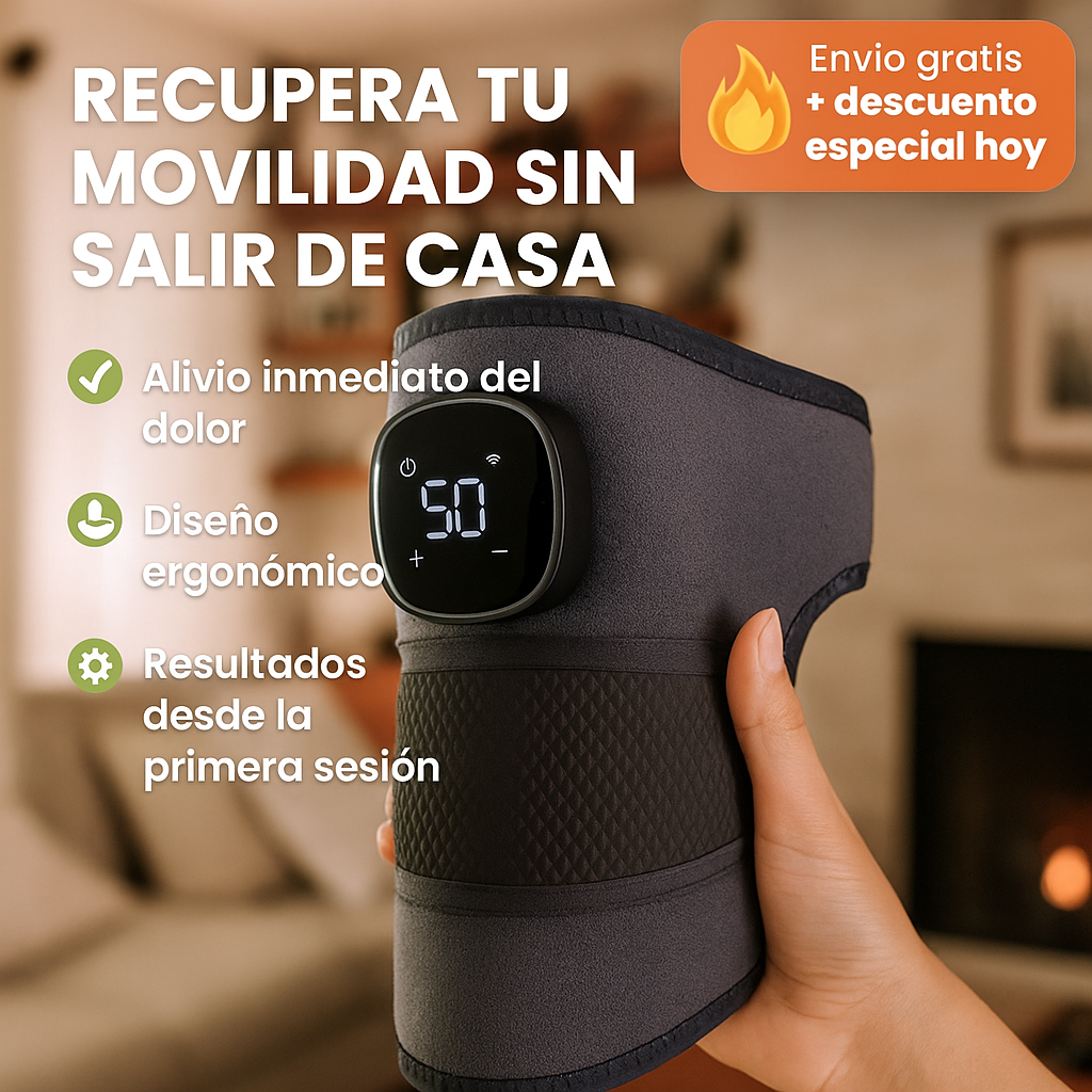 🔥 ThermoFlex Pro™ - Masajeador Inteligente para Rodilla con Calor Terapéutico