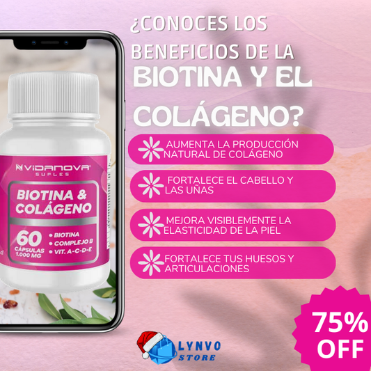 💗GLOWBIOTIN™ - BIOTINA + COLÁGENO PARA VERTE MÁS BELLA