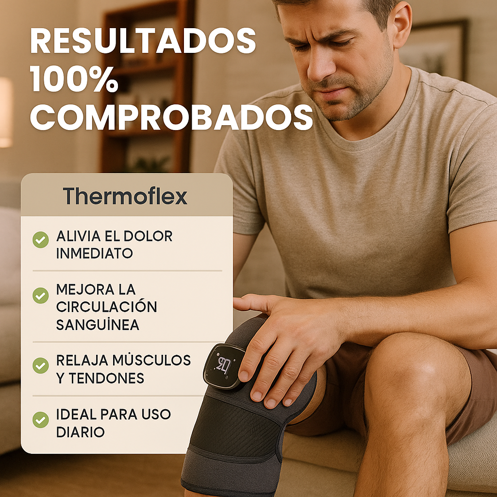 🔥 ThermoFlex Pro™ - Masajeador Inteligente para Rodilla con Calor Terapéutico